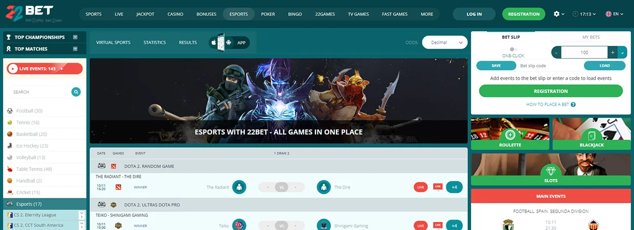 22Bet Casino
